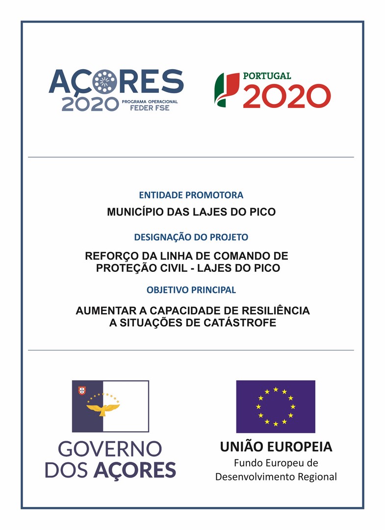 Reforço da Linha de Comando de Proteção Civil - Lajes do Pico